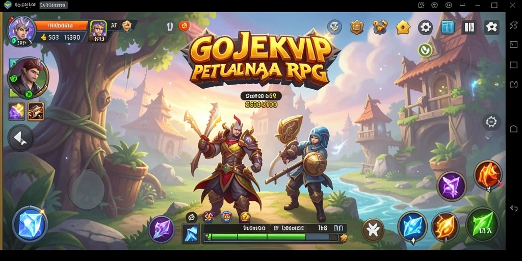 Screenshot utama <strong>GOJEKVIP</strong> menampilkan aksi pertarungan yang mendebarkan.