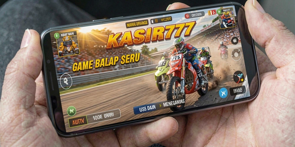 Tangkapan layar gameplay KASIR777 menunjukkan balapan yang intens dan mendebarkan.