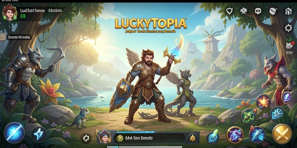 Gameplay LUCKYTOPIA yang memikat dan interaktif.
