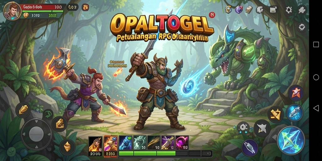 Tampilan aksi seru dalam OPALTOGEL yang menonjolkan pertarungan karakter.