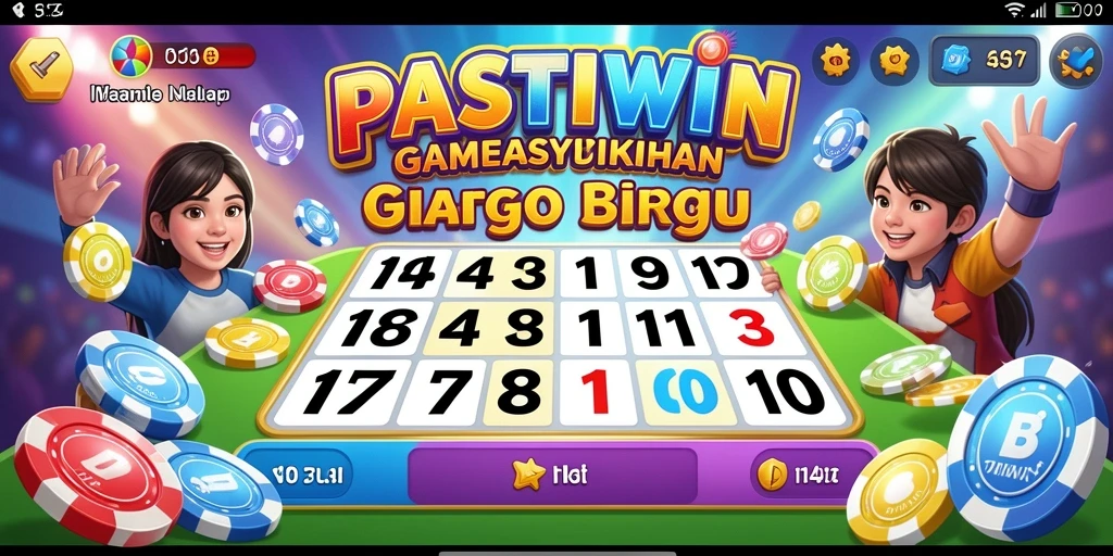 Tampilan menarik dari permainan Bingo di PASTIWIN.