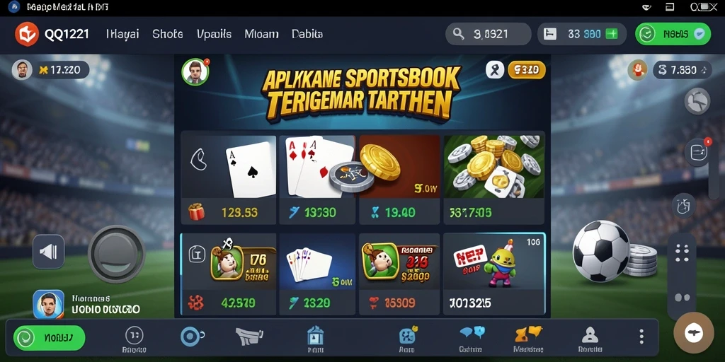 Tampilan menarik dan interaktif dari gameplay Sportsbook QQ1221.