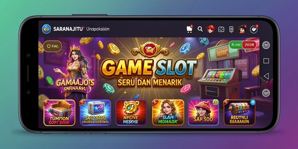 Screenshot gameplay SARANAJITU menampilkan keseruan permainan Slot.