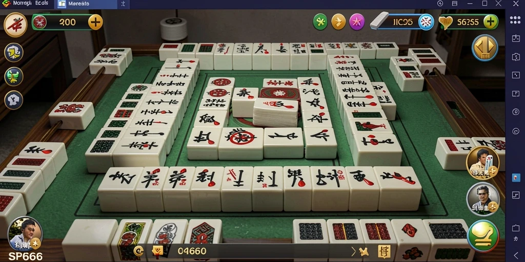 Tampilan gameplay SP666 dengan tantangan Mahjong yang menarik.